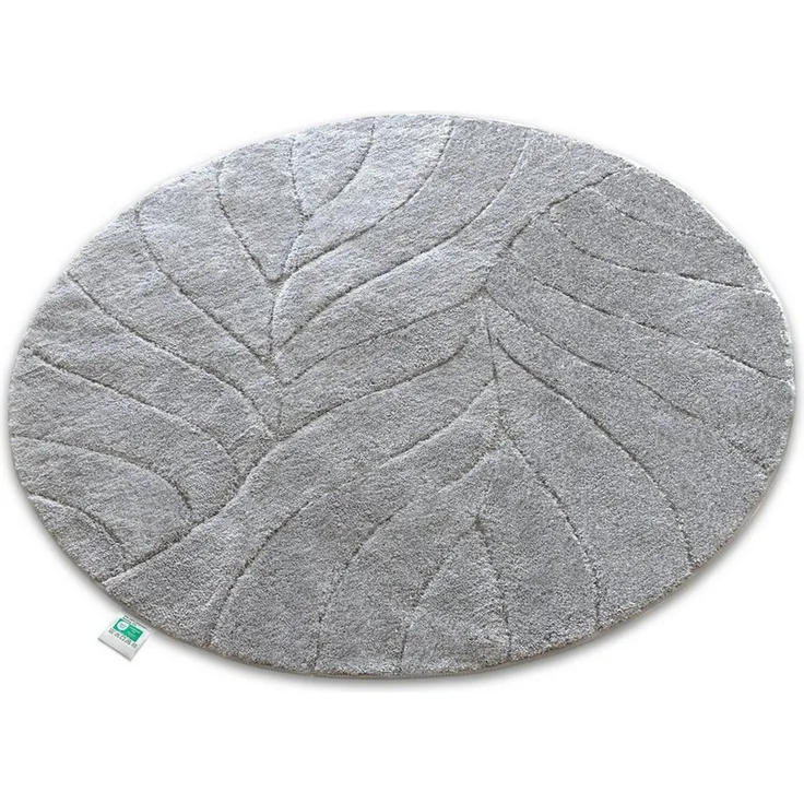 Kubus Duschmatte Elara, Runde Badematte aus hochwertiger Mikrofaser, Polyester, Rund, Rutschhemmend und kompatibel mit Fußbodenheizung