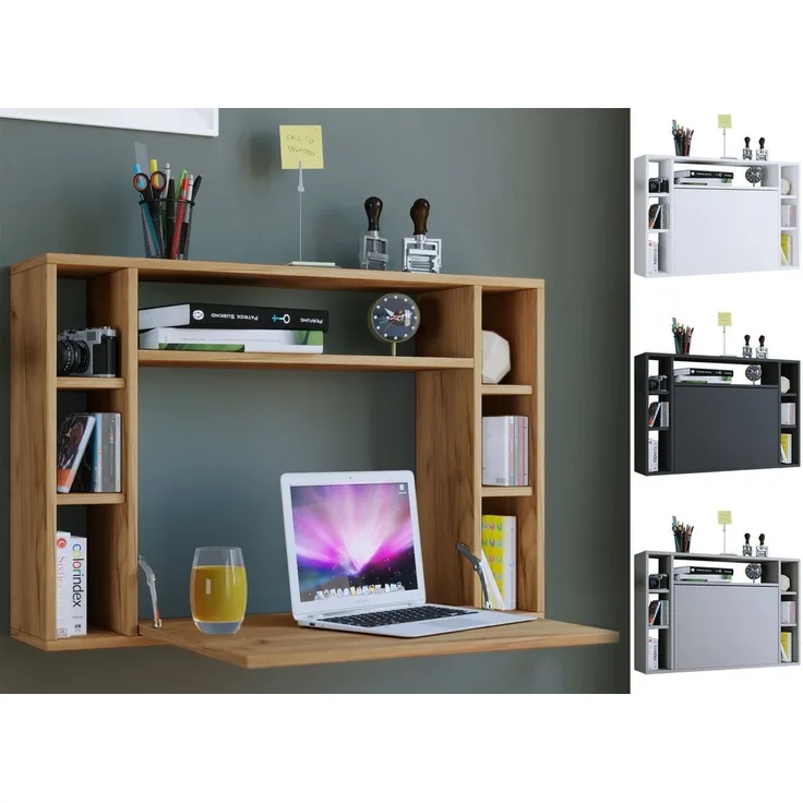 VCM Schreibtisch Wandila 913763 Weiß H. 60 x B. 90 x T. 20 cm