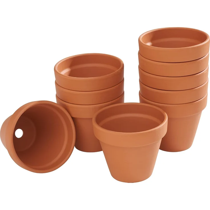 VBS Blumentopf Terrakottatopf mit Untersetzer, 10 Paar – Bild 3