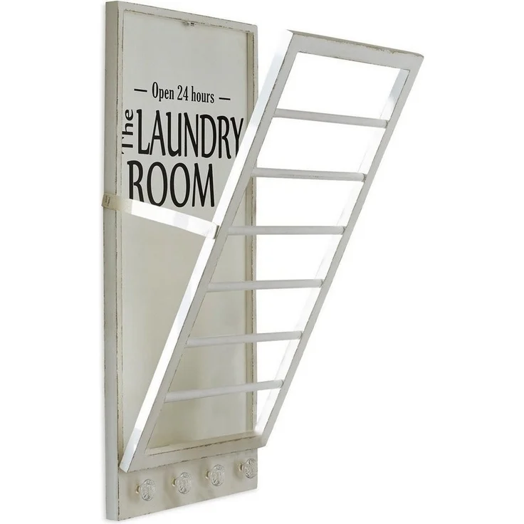 Mirabeau Badorganizer Handtuchhalter Laundry Room antikweiß – Bild 5