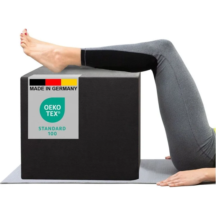 Bandscheibenwürfel M-L ohne Bezug grau Stufenbett Lagerungswürfel 40x45x50cm - Auswahl: ohne Bezug, Größe: M-L – Bild 1