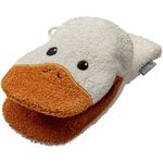 Sterntaler Waschlappen – Edda Ente – Weiß/Orange W