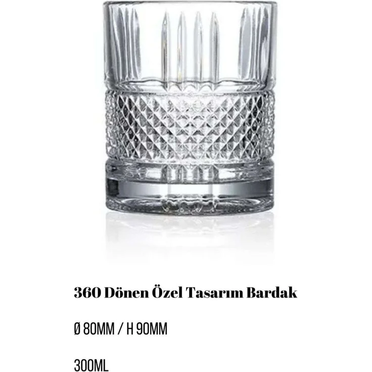 Hermia Concept 'Big Baklava' Whiskygläser-Set (2-teilig), Transparent, Ø 8 x 9 cm, 300 ml – Bild 4