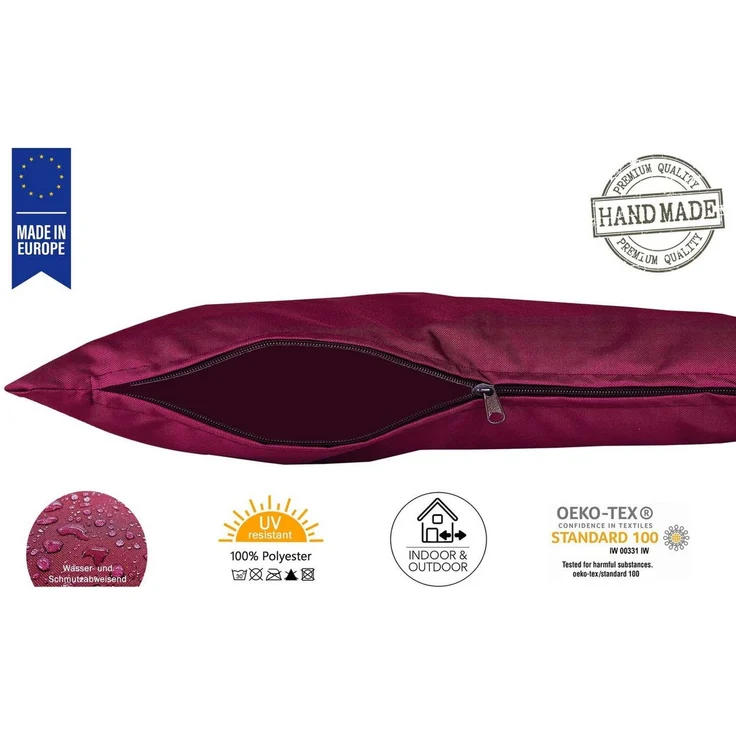 JACK Kissenbezüge 2er Set 40x40cm Outdoor Wasserfest, (2 Stück), 2x Kissenhülle, strapazierfähig, wasserabweisend, Innen & Außen – Bild 2