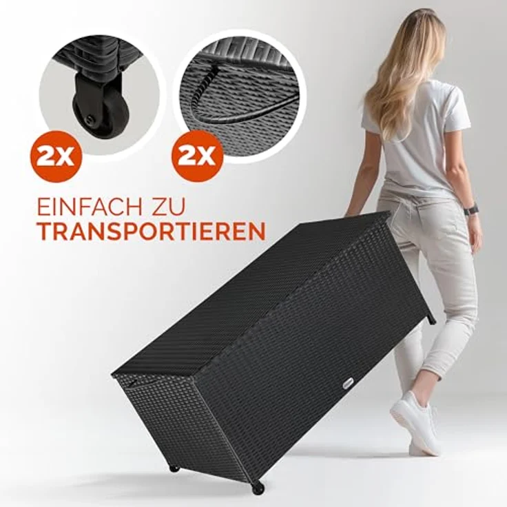 Casaria Auflagenbox, Aufbewahrungsbox UV beständig Wetterfest Garten – Bild 8