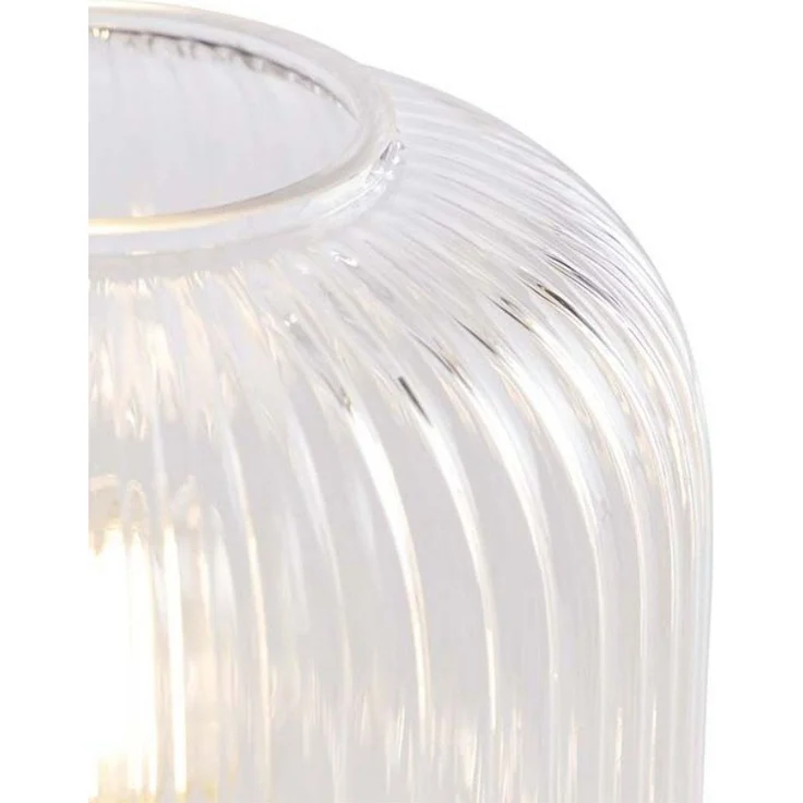 Qazqa Tischleuchte Karel, ohne Leuchtmittel, E27, Gold/Messing, Art Deco, Glas, 1-flammig – Bild 3