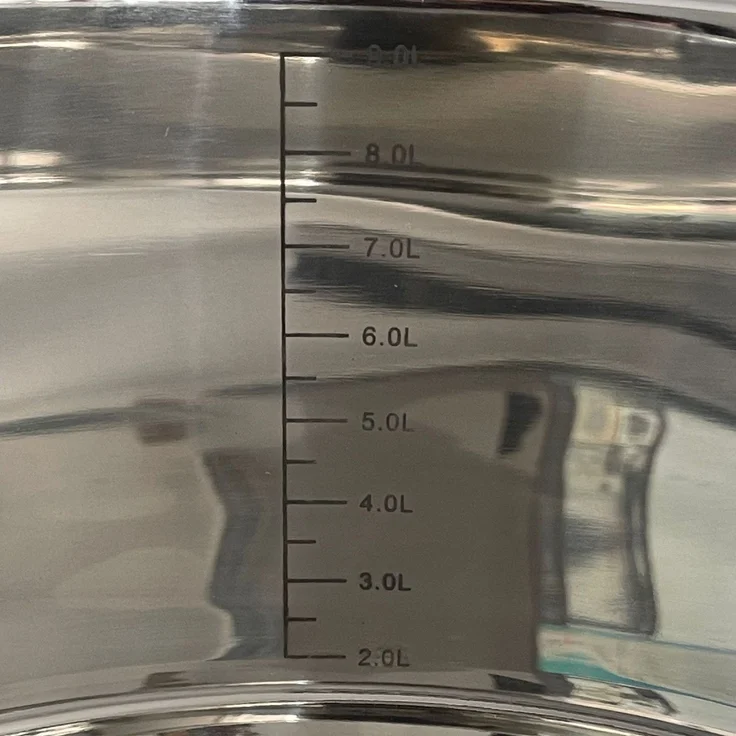 Kochtopf 8,5 L Edelstahl 24 cm mit Deckel Suppentopf Gulaschkessel Universaltopf Induktion – Bild 3