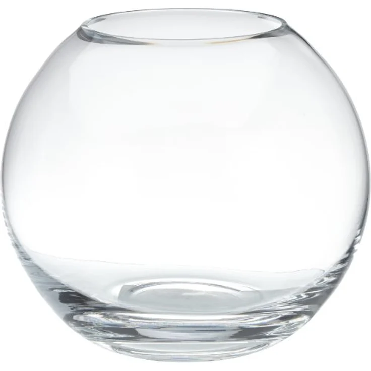 LEONARDO HOME Boccia Glasvase rund, klassische Deko-Vase aus Klarglas, Höhe: 13 cm, Durchmesser: 15 cm, 1,6 l, ideal für Blumen und Dekoration – Bild 1