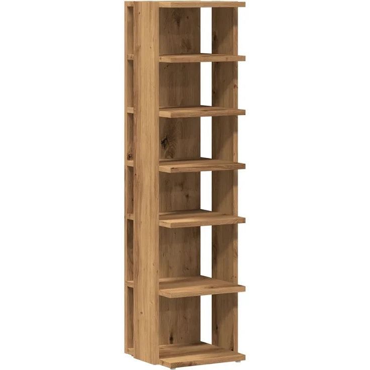 vidaXL Schuhschrank Artisan-Eiche 28x27x102 cm Holzwerkstoff 856666 – Bild 1