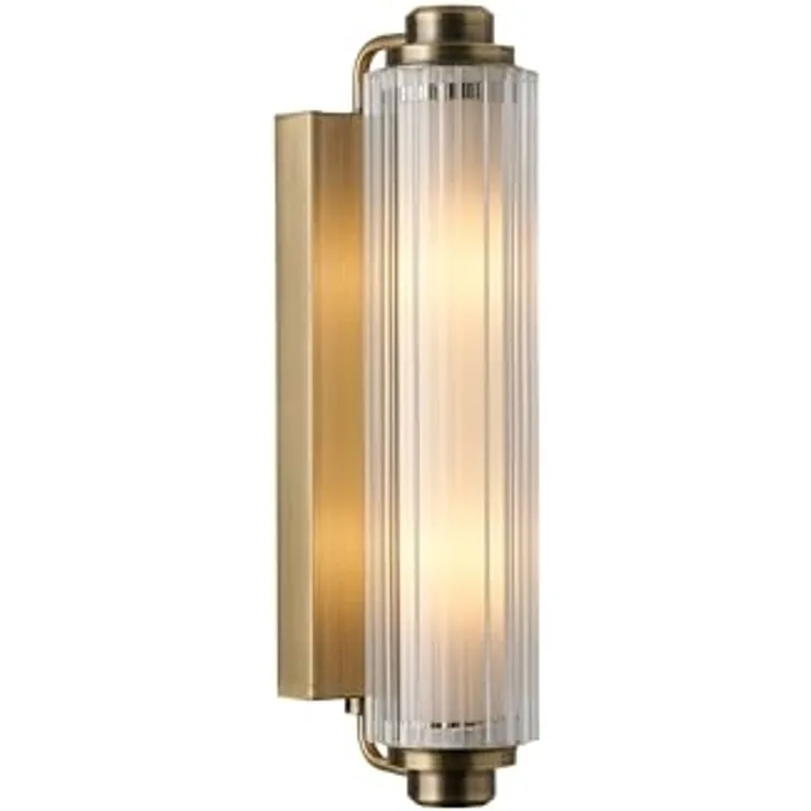Nordlux Wandleuchte Nimal Double Wandlampe IP44 Badleuchte, schwarz oder messing, ohne Leuchtmittel