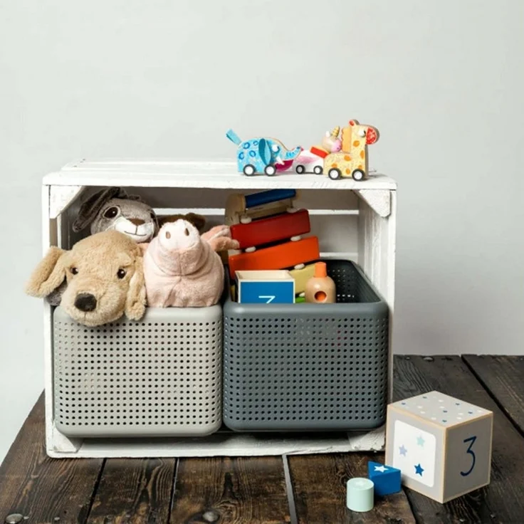 ROTHO Aufbewahrungsbox Madei 3er-Set Aufbewahrungsbox 13l, Kunststoff (PP recycelt) BPA-frei – Bild 3