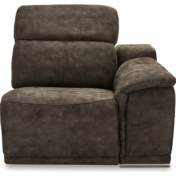 Ibbe Design Modul Sofa Braun Stoff 1 Sitzer mit Armlehne Rechts Elektrisch Verstellbar Relaxfunktion mit mit verstellbare Kopfstütze Alexa, 105 x 102 x 73 cm – Bild 5