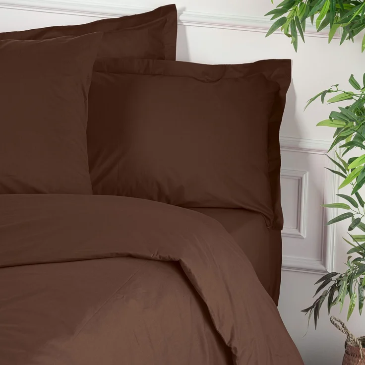 L'essentiel Maison 'Tonne Brune - 88' Ranforce Einzelbett-XXL-Bettbezug (DE), Dunkelbraun, 220 x 155 cm – Bild 2