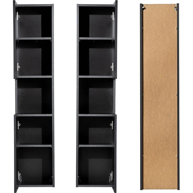Hochschrank, schwarz, NEWPORT-56-BLACK – Bild 4