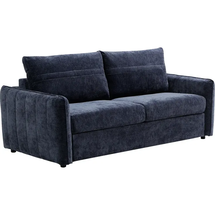 Vente-unique - MALOGU Sofa Stoff Blau - B 103 cm x H 82 cm x L 192 cm – Bild 5