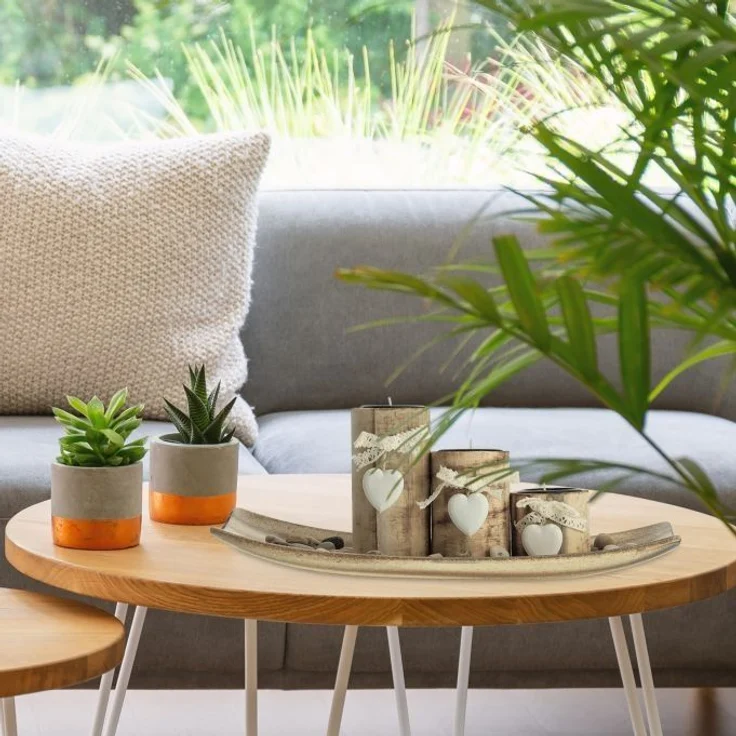 3 Herz Teelichthalter mit Tablett 10041575 – Bild 5