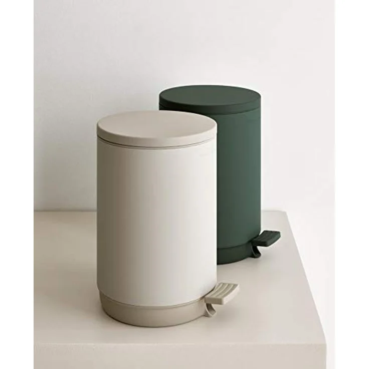 Marc O'Polo Home Kosmetikeimer The Curve, runder Fußtrittmechanismus, 5 l, Farbe Oatmeal – Bild 5