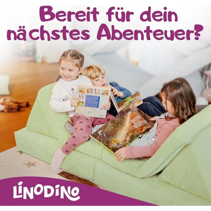 Linodino Kindersofa Spielsofa I aus Schaumstoff Bausteine I Spielcouch für Kinder, 3 Jahre Garantie – Bild 8