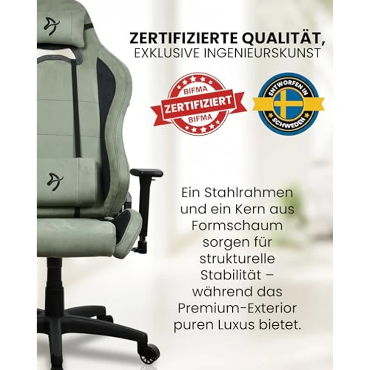 Arozzi Torretta Supersoft, Bürostuhl in forest green mit 3D-armlehnen, bis 120 kg, ergonomisches Design – Bild 5