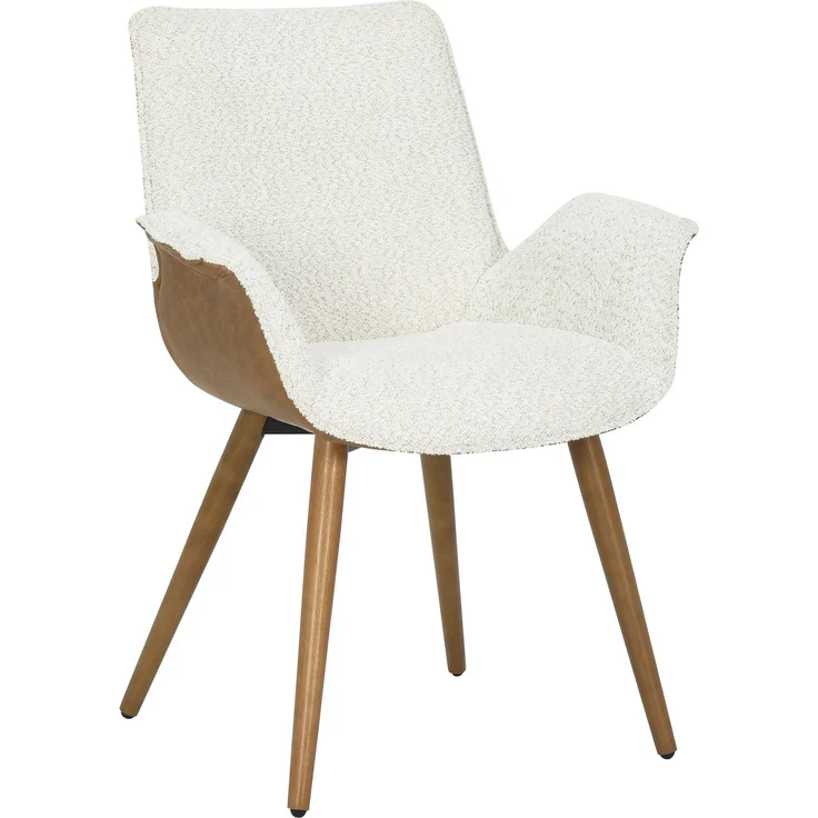 Polsterstuhl Buche 66x63x87 beige / braun ELLA #200 – Bild 1