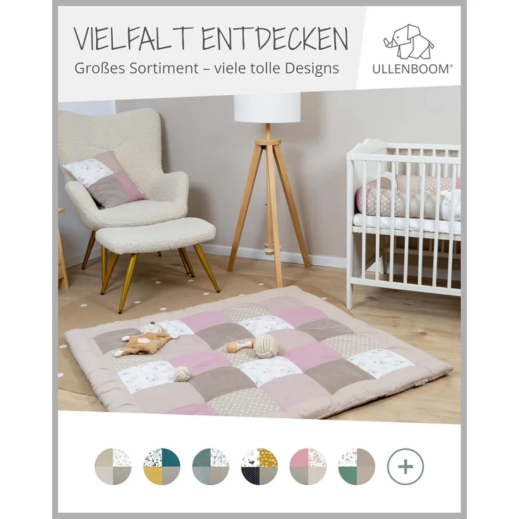 ULLENBOOM Babynest - 100% OEKO-TEX Materialien & Made in EU, Märchenwald - Babynestchen Neugeborene aus kuscheliger Baumwolle, Ideal als Reisebett & Kuschelnest geeignet – Bild 7