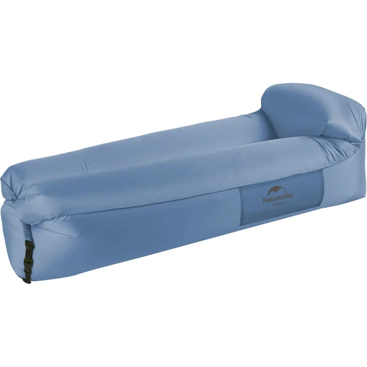 Naturehike Aufblasbarer Liegesessel, Wasserdichtes Aufblasbares Sofa mit Tragbarem Rucksack, Aufblasbares Bett für Reisen, Camping, Pool (Blau)