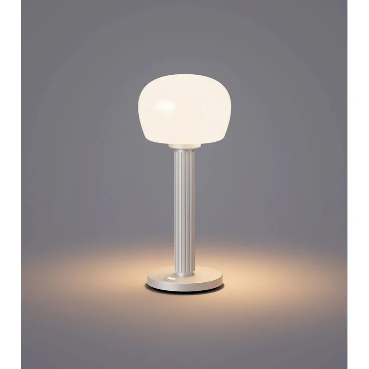 VENDOME Akkuleuchte - 30 cm, LED & Wiederaufladbar Silber