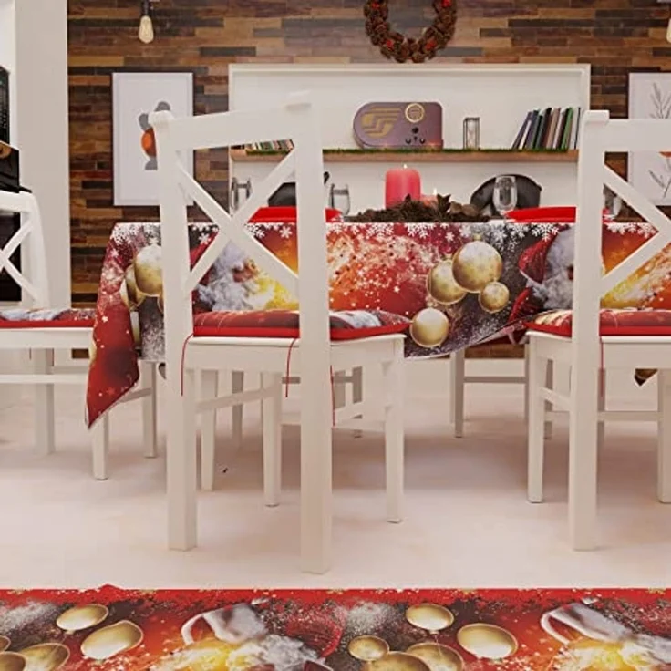 PETTI Artigiani Italiani - Tischdecke, Tischdecke, schmutzabweisend, Weihnachten, Tischdecke, Küche, Weihnachtsmann, X12-Sitzer (140x240 cm) 100% Made in Italy – Bild 4