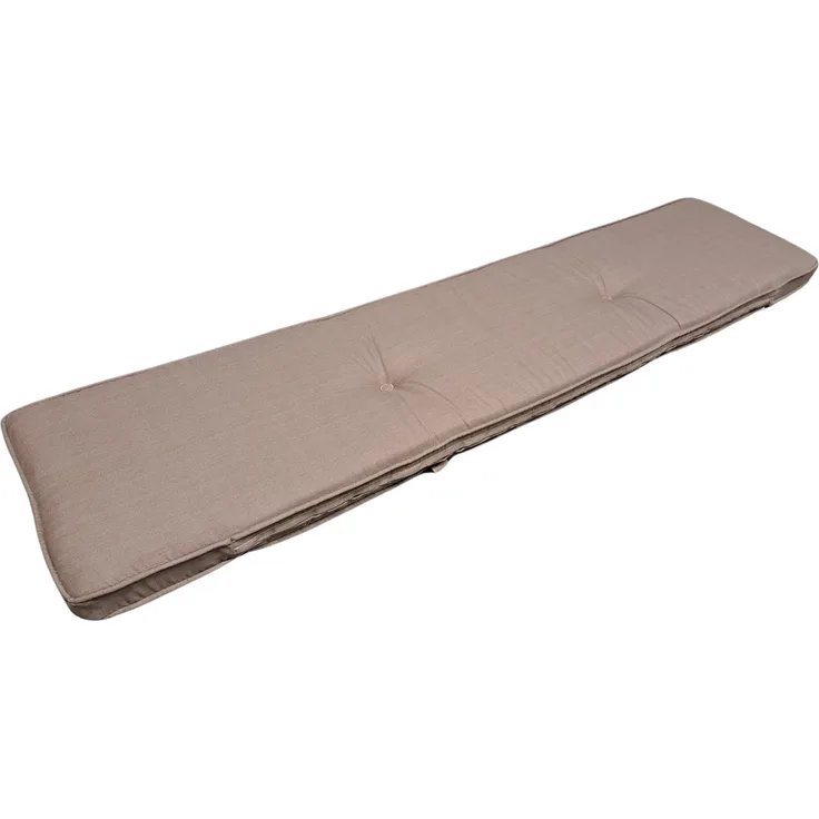 Madison Bierbank-Sitzkissen Basic taupe Kissen Auflage 120 x 27,5 x 4 cm Garten Möbel