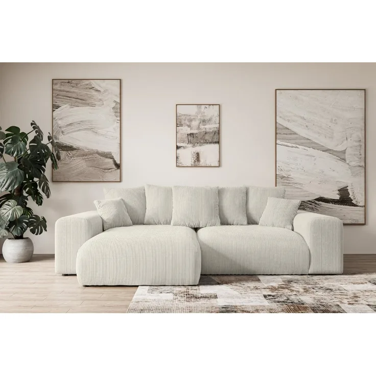 ALTDECOR Ecksofa ESKAR-L, Couch mit Schlaffunktion, Wohnzimmer - Wohnlandschaft, Corner Sofa Bett Eckcouch Couch L-Form Schlafcouch Ausziehbar