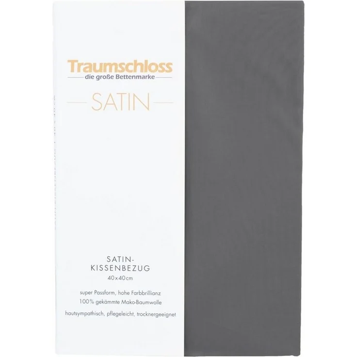 Traumschloss Kissenbezug Mako-Satin, (1 Stück), 100% Mako-Baumwolle, mit Reißverschluss – Bild 2