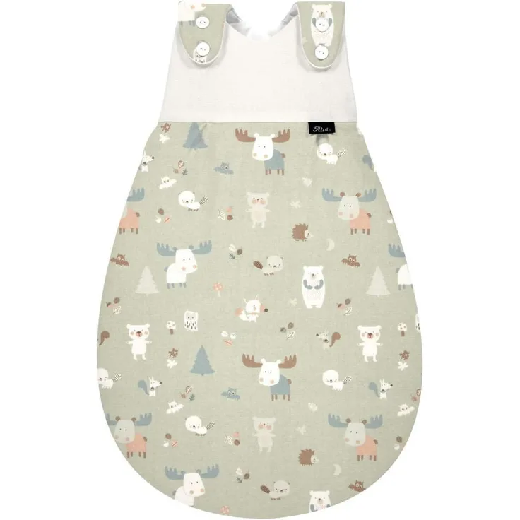 Alvi Baby-Mäxchen Außensack Organic Cotton Baby Forest 74/80