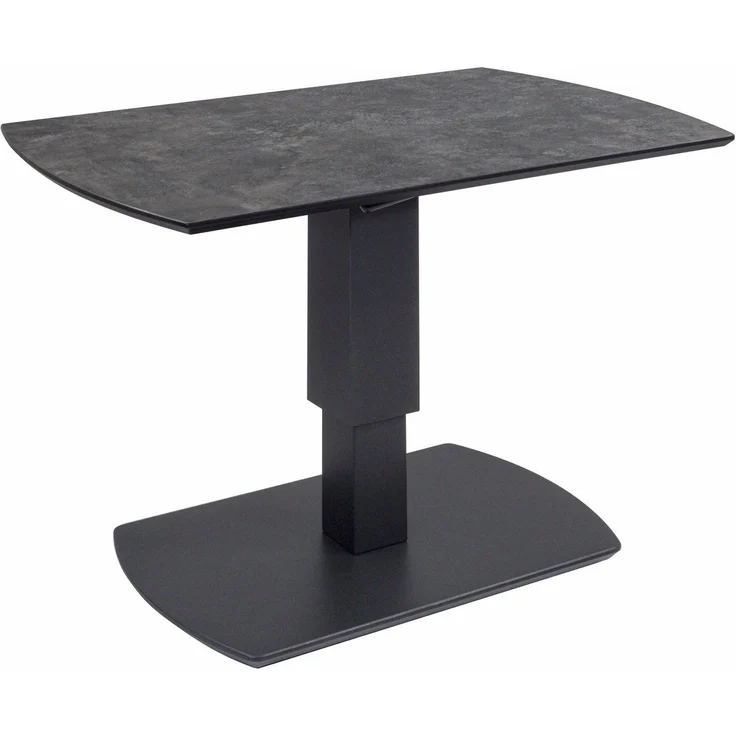Couchtisch höhenverstellbar Charine 100x48x62 HPL Anthrazit/Metal Rock – Bild 2