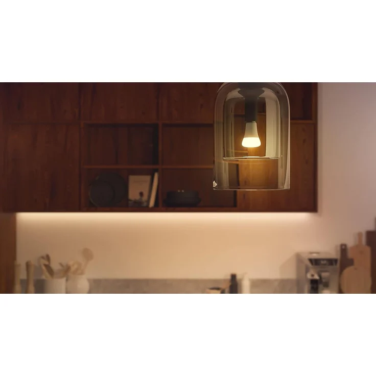 Philips Hue White E27 3er Starter Set inkl. Smart Button und Bridge, 3x1055lm, warmweißes Licht, dimmbar, steuerbar via App, kompatibel mit Amazon Alexa (Echo, Echo Dot) – Bild 6