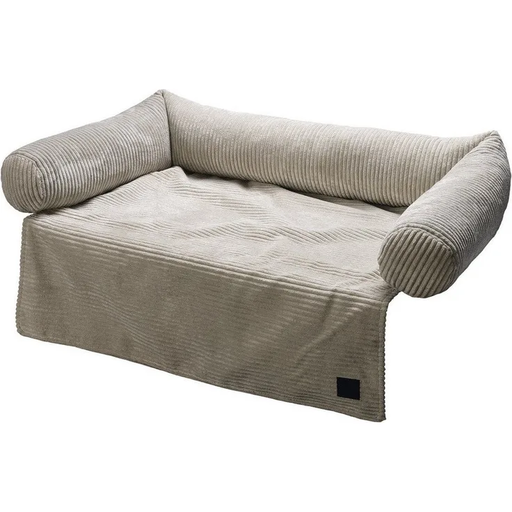 Designed By Lotte Tierkissen Couchkissen Ribbed hellgrau