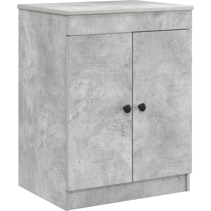 vidaXL Waschbeckenschrank Betongrau 54 x 41 x 100 cm Holzwerkstoff 3404235 – Bild 4