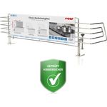 Reer Herdschutzgitter CLASSIC zum Klemmen aus Edelstahl, extra sicher, für 99% aller Küchen geeignet, silber