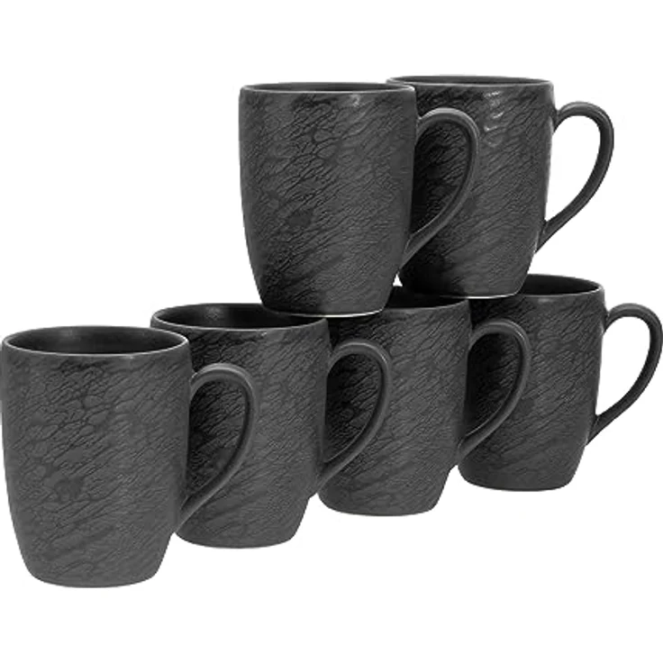 Schiefer black, Kaffeebecher 6-tlg (mo) – Bild 2