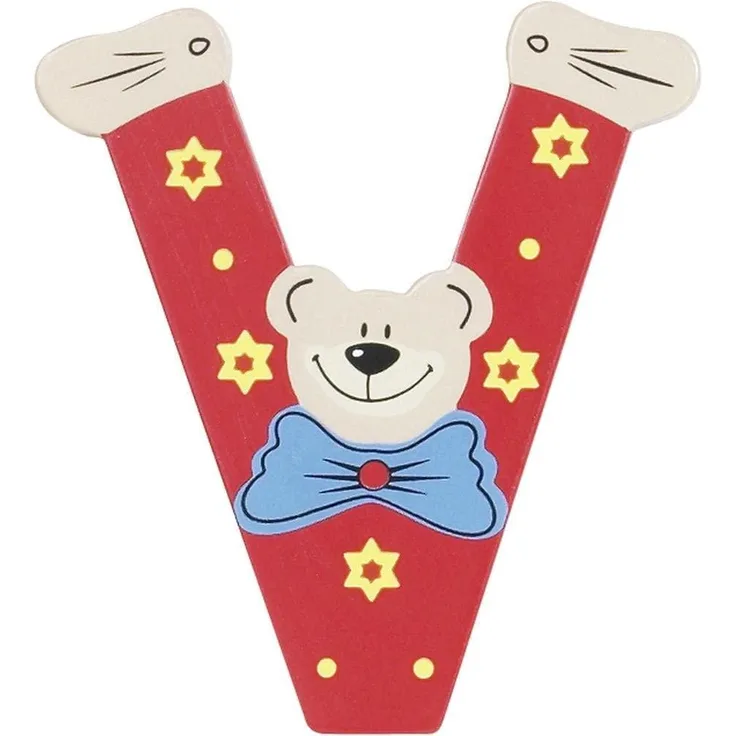 Playshoes Holzbuchstabe 'V'