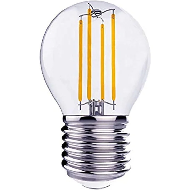 TRANGO LED-Leuchtmittel, 5er Pack E27004-5 LED Filament Birne 4 Watt 350 Lumen - 2700K warmweiß - Ersatz für 40W Glühlampe - Glühbirne - Lampe in Tropfen Form mit E27 Fassung Abstrahlwinkel 360°, 5 St. – Bild 2