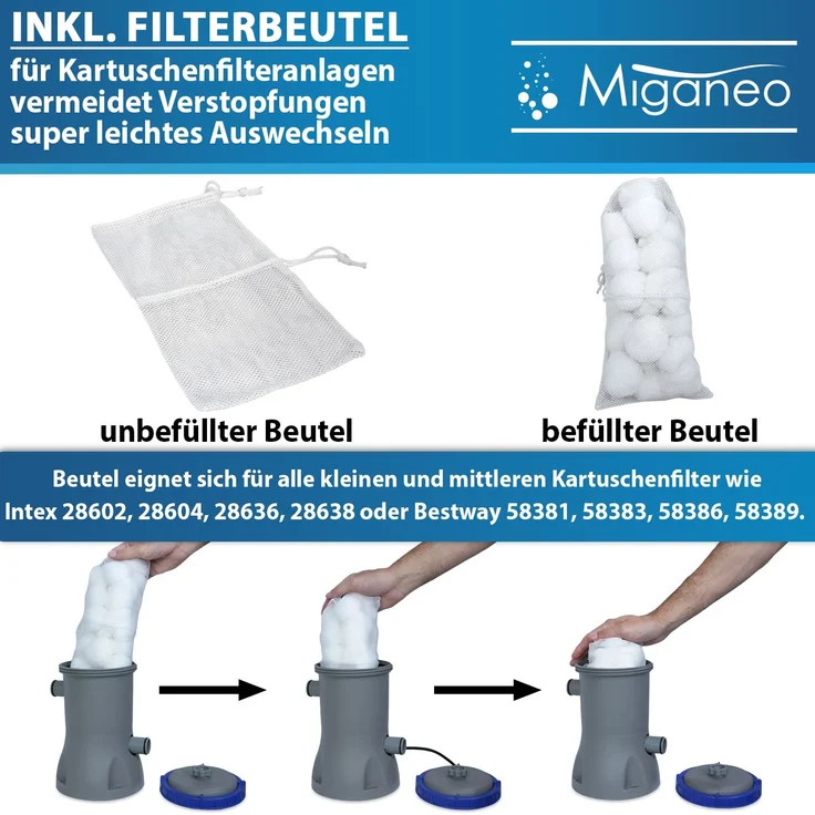 Miganeo Filter Balls mit Netz | 500 g – Bild 6