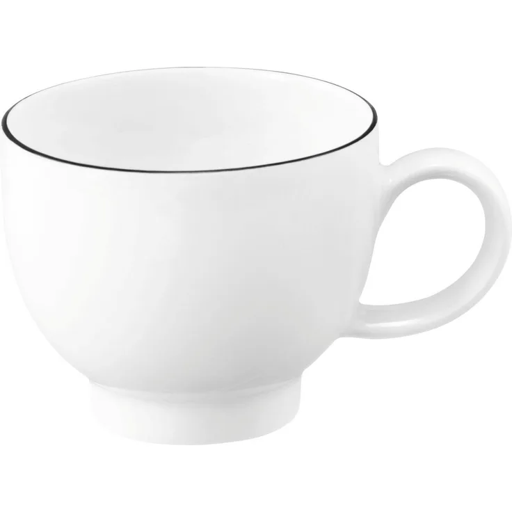 Espresso-Obertasse 0,09 l Lido Black Line Seltmann Weiden Espressotasse - MikrowelleBackofen geeignet, Spülmaschinenfest