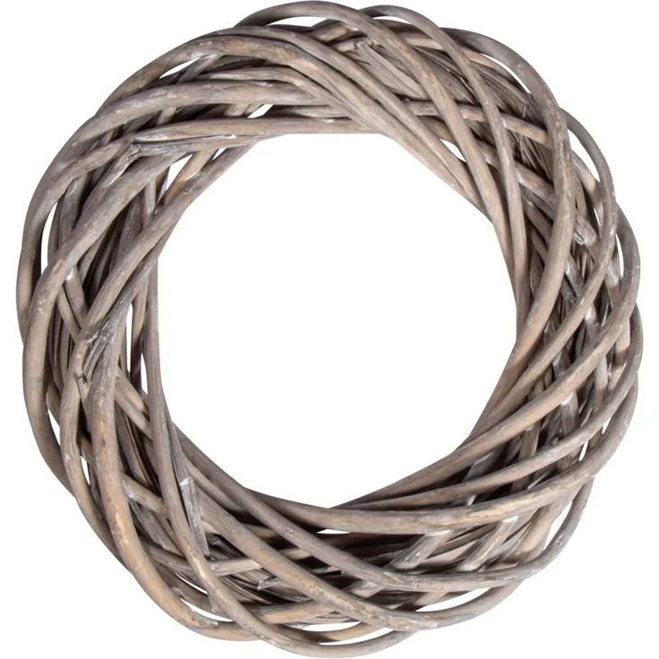 Rayher Hobby Rayher Weidenkranz silbergrau gewischt, 25 cm ø, Höhe 6 cm, Dekokranz, Tischkranz, Adventskranz, Türkranz, Kranz aus Zweigen, Naturkranz, Wandkranz, 65392561