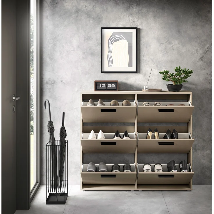 Schuhkipper >Sam< ca. 12 Paar Schuhe, in Kaschmir - 116x103x17cm (BxHxT) – Bild 5