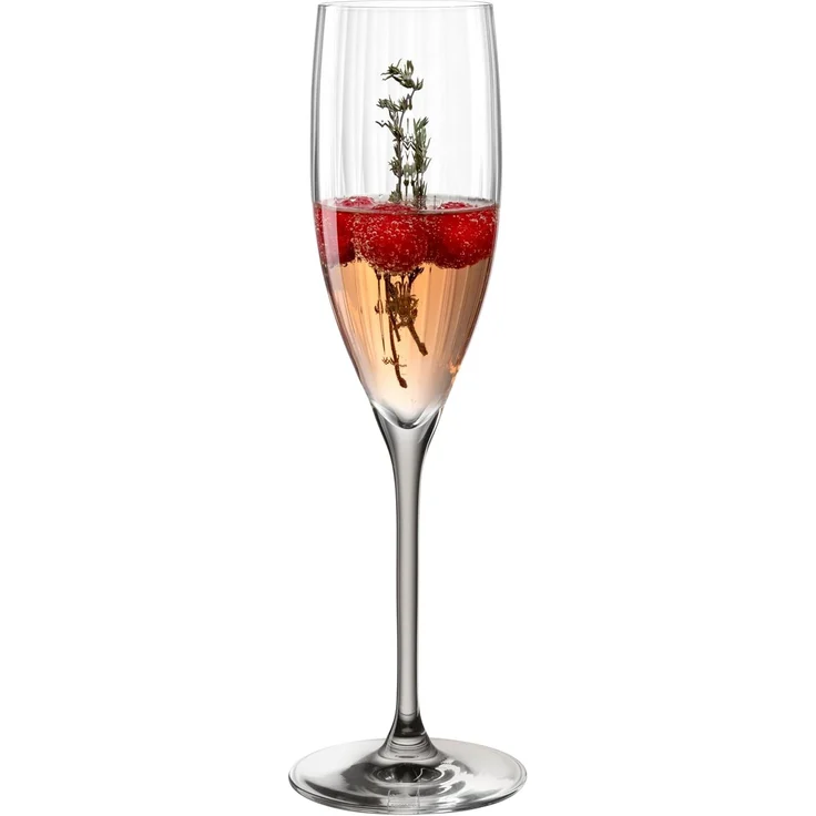 Leonardo Poesia Sektglas 6er Set, spülmaschinengeeignetes Champagnerglas, Höhe 25 cm, 250 ml, grau, 022381 – Bild 4