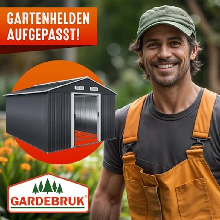 GARDEBRUK® XXXL Gerätehaus mit Fundament Kantenschutz – Bild 7