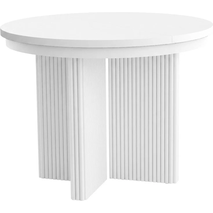 Beautysofa Esstisch PRESTIGE runder Design-Tisch ausziehbar Ø 100–180 cm oder Ø 120–200 cm (Metallbeinen, hitze- und verfärbung beständig), verschiedene Farben – Bild 3