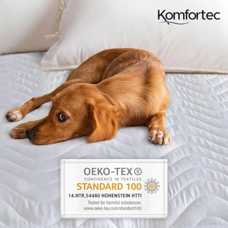 Matratzenschoner 100 g/m², 90x200, 120x200, 140x200, 160x200, 180x200 oder 200x200 cm Komfortec, 1 oder 2 Stück Wasserdichter Matratzenauflage – Bild 7