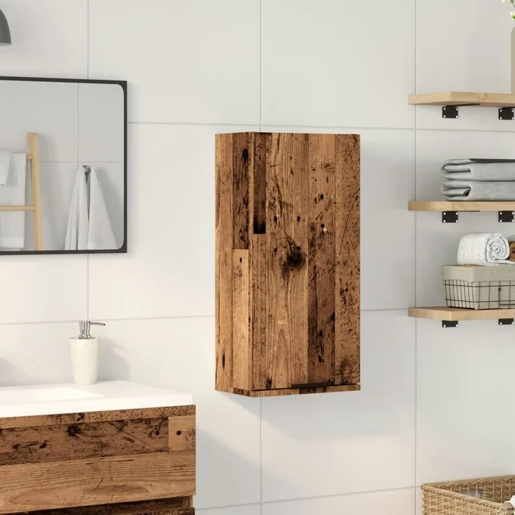 vidaXL Wand-Badschrank Altholz-Optik 32x20x67 cm 856937 – Bild 2