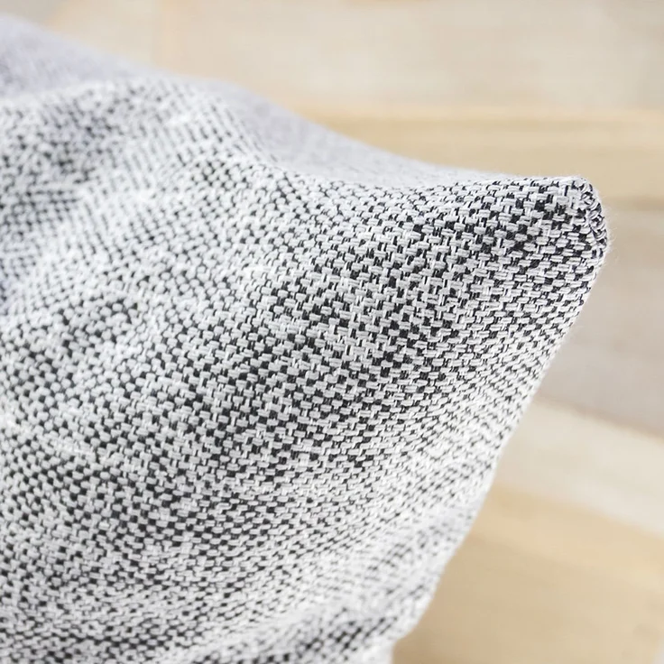 Kissen Deko von Lysel - grau Batna 48x48 Baumwolle Polyester kissenbezug Dekokissen – Bild 2